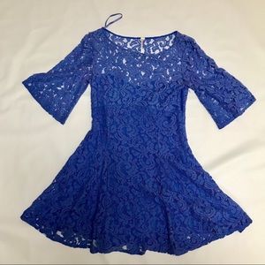 Blue lace Free People dress